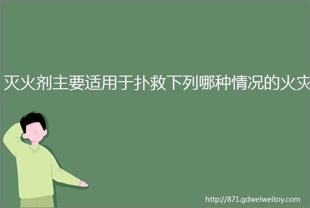 灭火剂主要适用于扑救下列哪种情况的火灾